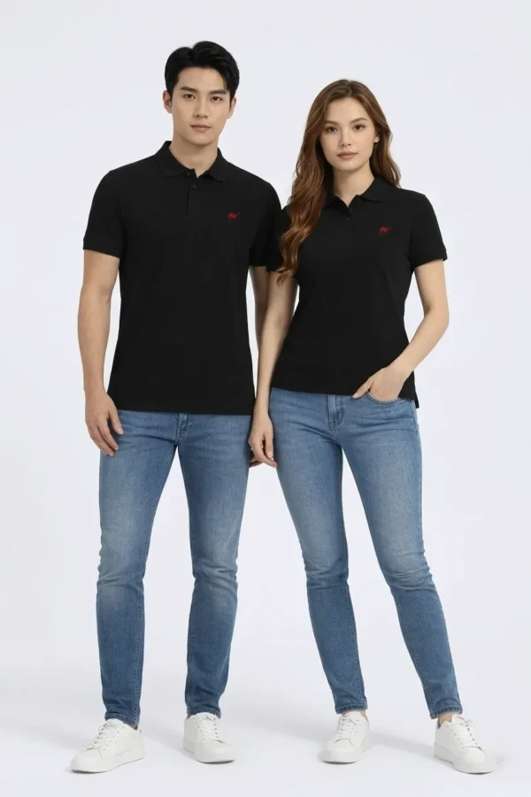 Black Quizas-Dry fit Polo Shirt