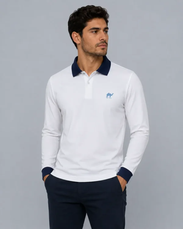 1_conv Blue Collar Quizas-HoneyCombed Polo Shirt