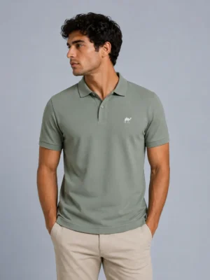 1_conv Gray Quizas-Dry fit Polo Shirt
