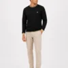 2_conv Black*Gold Quizas- Round Neck T-Shirt