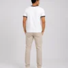 3_conv White*Black Quizas- Round Neck T-Shirt