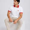 3_conv Red Collar Quizas-HoneyCombed Polo Shirt