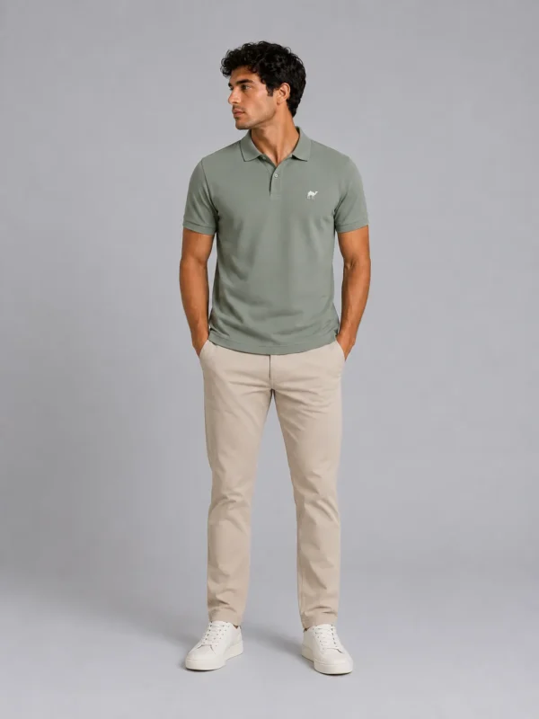 3_conv olive Polo Shirt