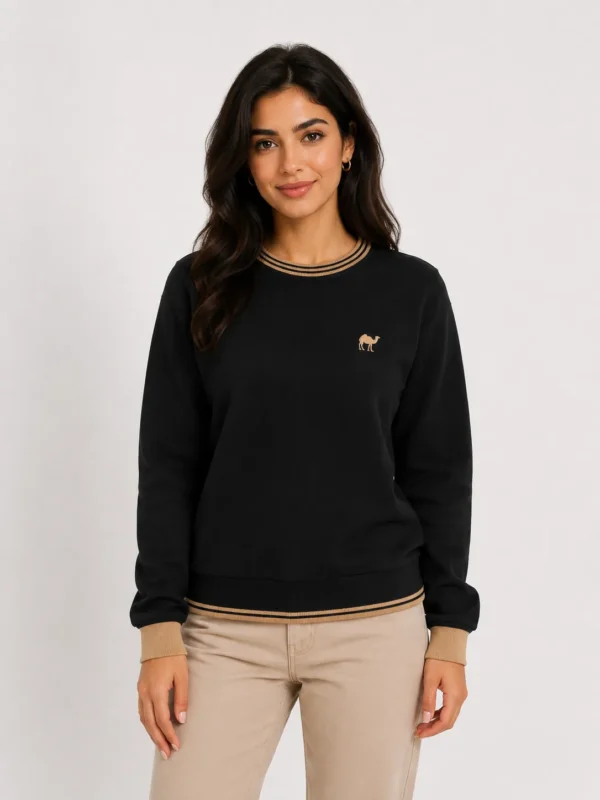 Black*Gold Quizas- Round Neck T-Shirt (Copy)