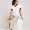 White*Black Quizas- Round Neck T-Shirt (Copy)