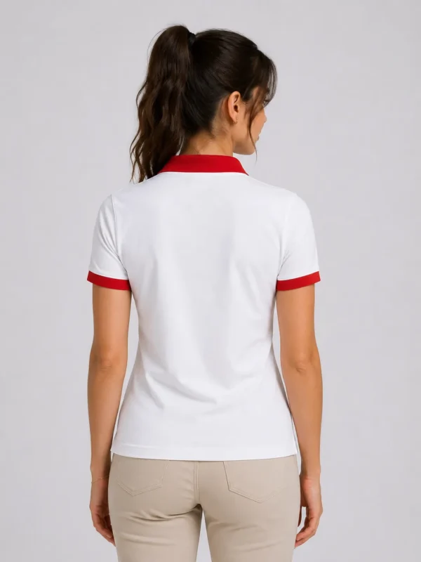 Red Collar Quizas-HoneyCombed  Polo Shirt (Copy)