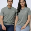 Gray Quizas-Dry fit Polo Shirt
