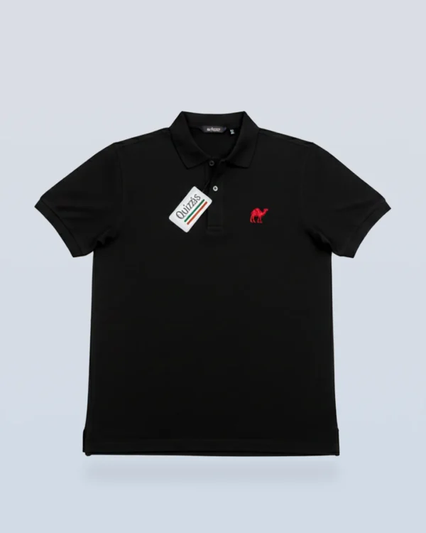 Black Quizas-Dry fit Polo Shirt