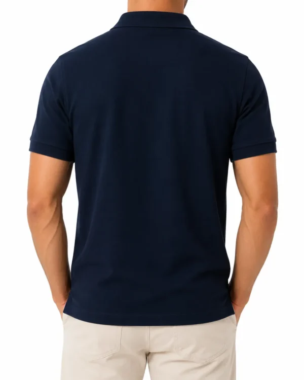 man 3_conv navy blue Quizas-Dry fit Polo Shirt
