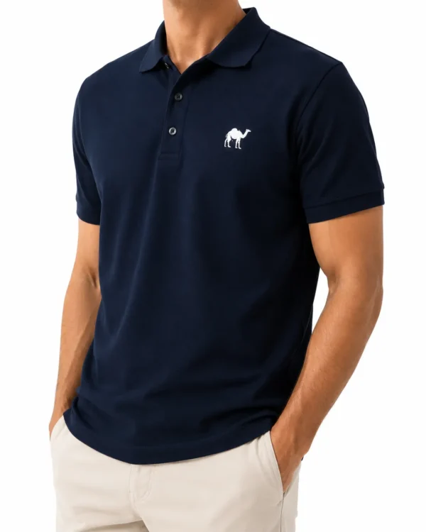 man 4_conv navy blue Quizas-Dry fit Polo Shirt