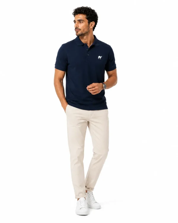 man 5_conv navy blue Quizas-Dry fit Polo Shirt