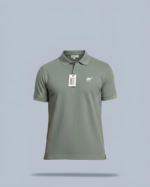 Gray Quizas-Dry fit Polo Shirt