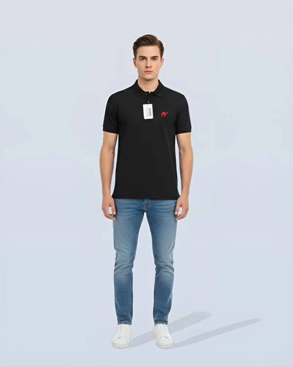 navy blue Quizas-Dry fit Polo Shirt